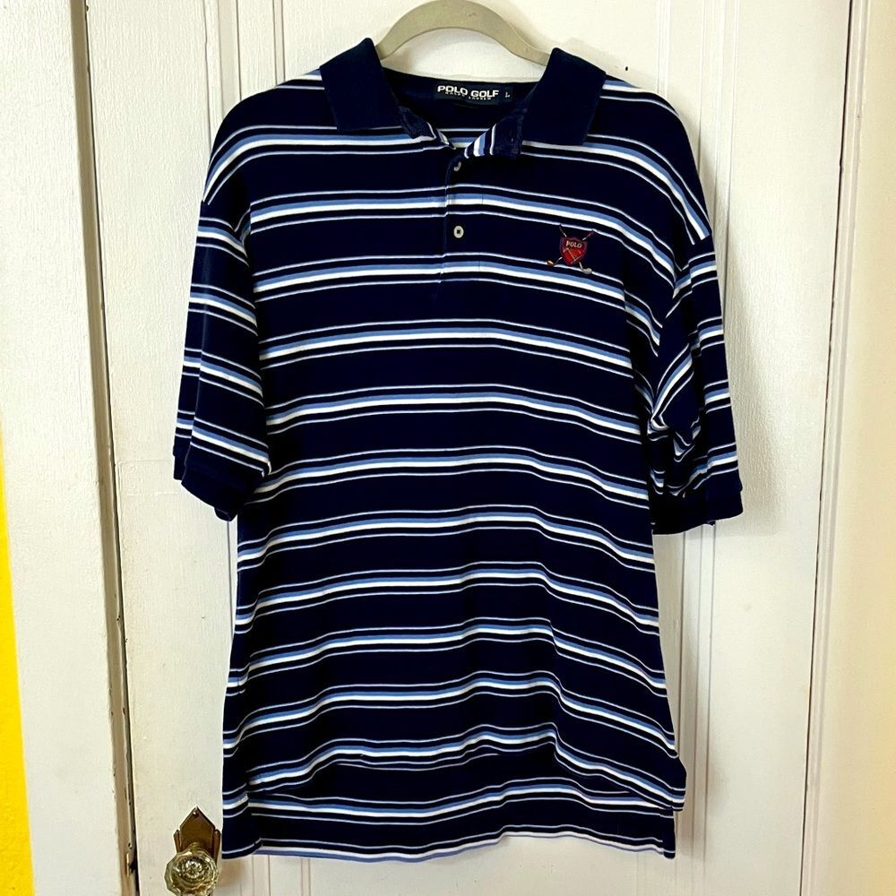 Vintage Polo Golf striped shirt